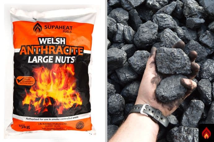 Welsh Anthracite Large Nuts - 1/2 Tonne